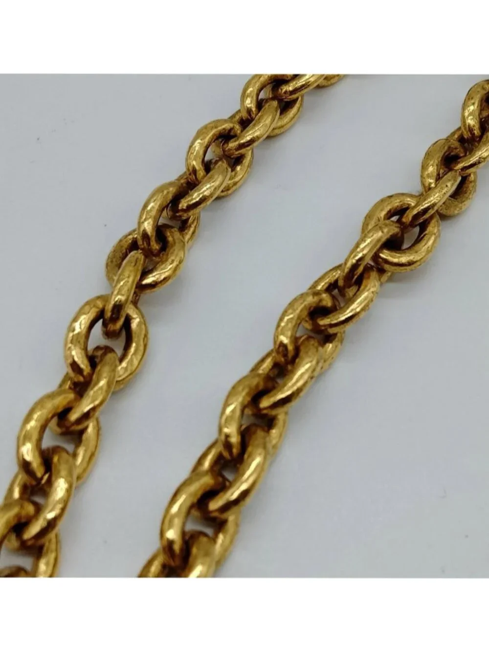 Authentic Chanel CC Triple Logo Pendant Necklace Gold Tone Chain Vintage Luxury